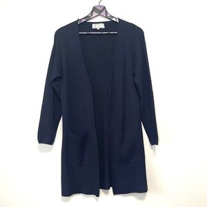 Rope Picnic Navy Blue Open Front Cardigan Size 38